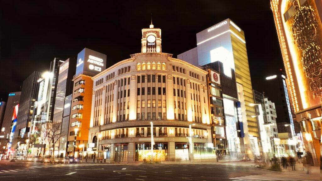 銀座4丁目交差点の画像